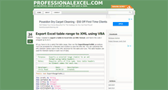 Desktop Screenshot of professionalexcel.com